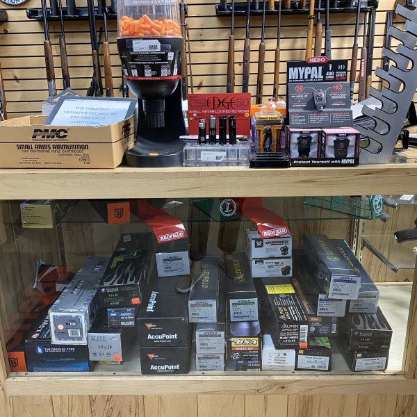 ammunition and optics display