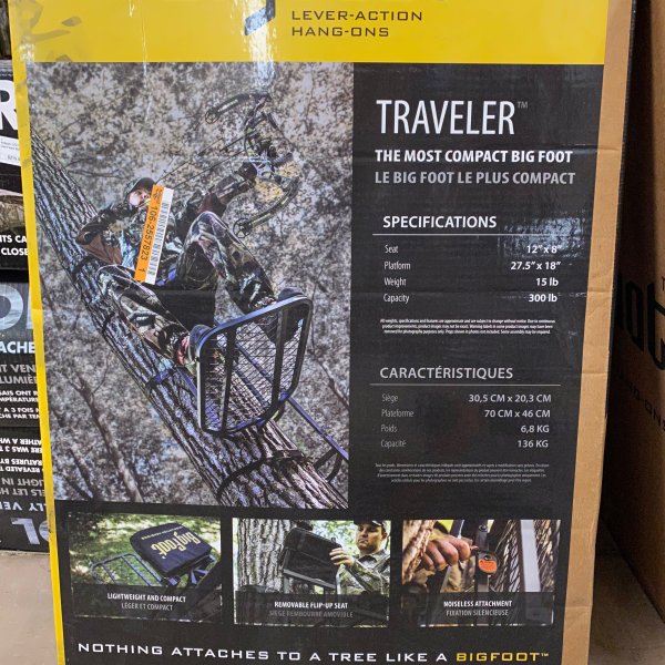 bigfoot traveler tree stand hanging