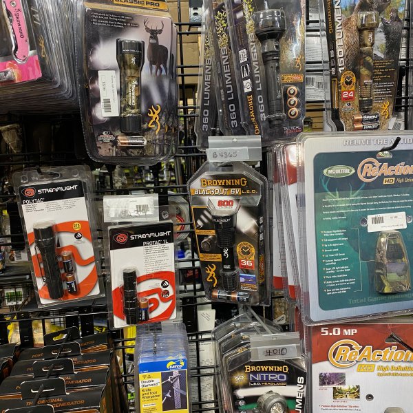 browning hunting gear display