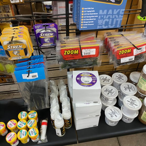 fishing tackle and bait supplies