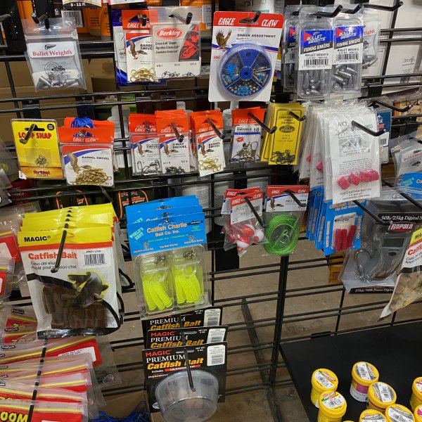 fishing tackle shop display