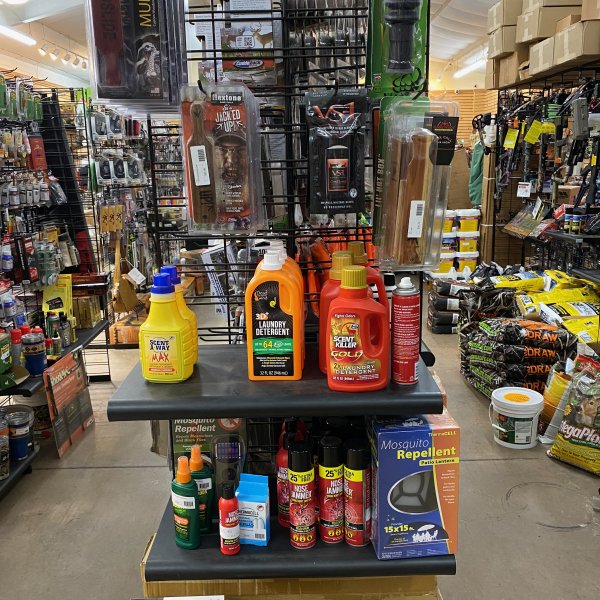 outdoor hunting supply display