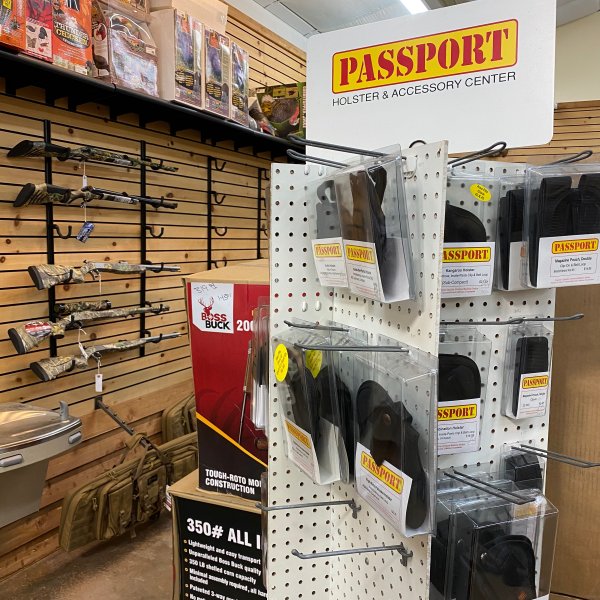 passport holster accessory display