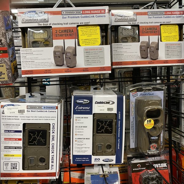 trail camera display retail shelf